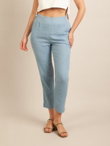 Calça viscolinho e elástico