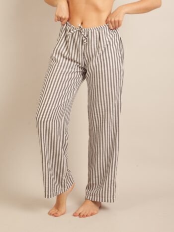 Calça listras viscolinho